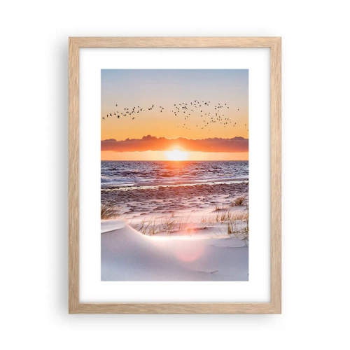 Póster en marco roble claro - Paisaje horizontal - 30x40 cm