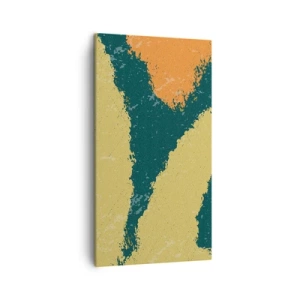 Cuadro sobre lienzo - Impresión de Imagen - Abstracción - a cámara lenta - 45x80 cm