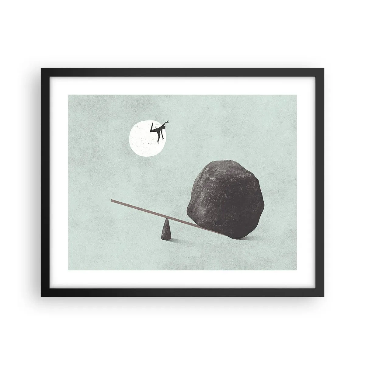 Póster en marco negro - Un sueño hecho realidad - 50x40 cm