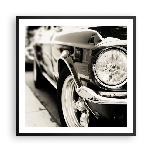 Póster en marco negro - Brillo perdurable - 60x60 cm