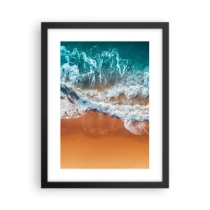 Póster en marco negro - Siempre a la par - 30x40 cm