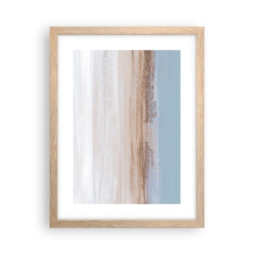 Póster en marco roble claro - Paisaje ambiguo - 30x40 cm