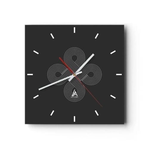 Reloj de pared - Reloj de vidrio - El espíritu celta - 40x40 cm