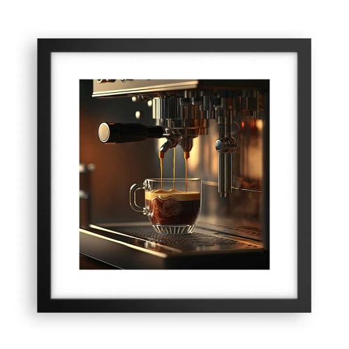 Póster en marco negro - Un brebaje sensual - 30x30 cm