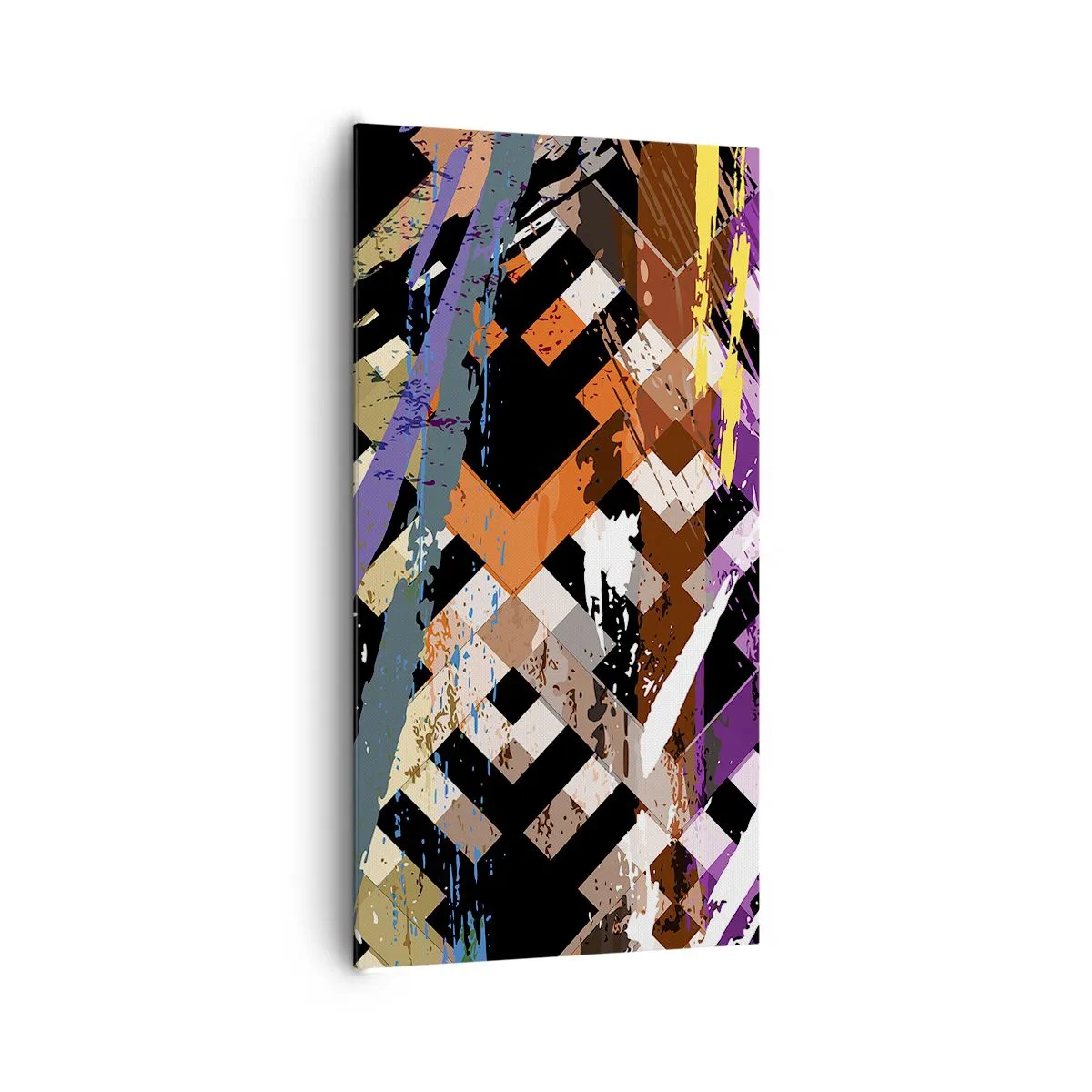 Cuadro sobre lienzo - Impresión de Imagen - Elevado al cuadrado - 65x120 cm