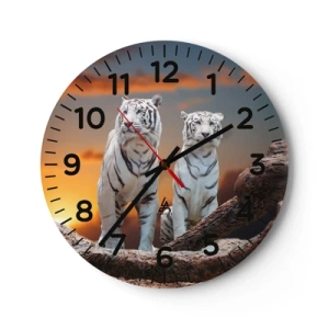 Reloj de pared - Reloj de vidrio - Como en Narnia - 30x30 cm