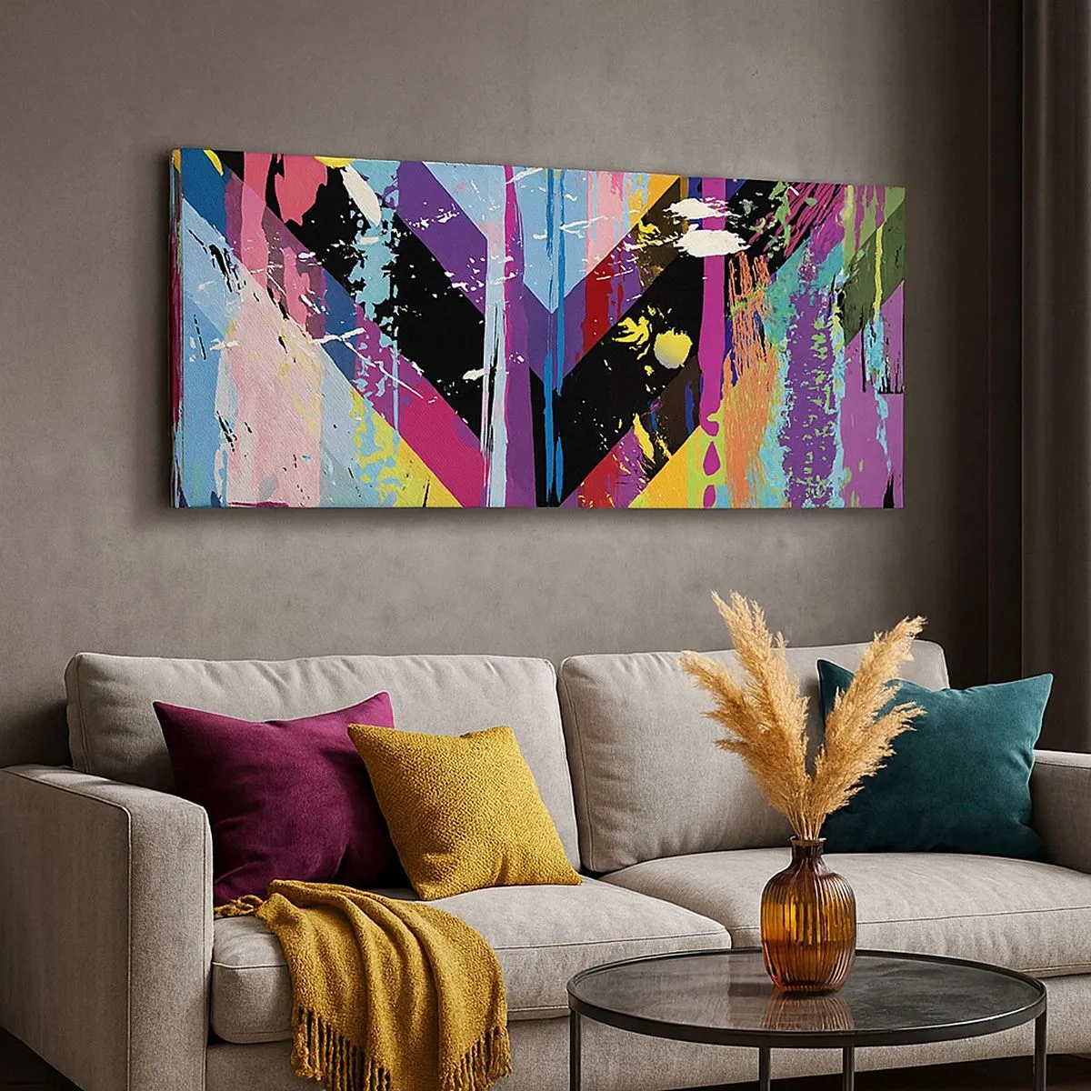 Cuadro sobre lienzo - Impresión de Imagen - De arriba a abajo - 100x40 cm