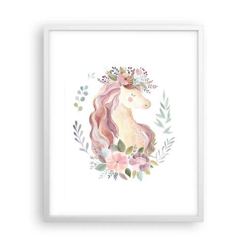 Póster en marco blanco - Una invitación al mundo de los cuentos de hadas - 40x50 cm