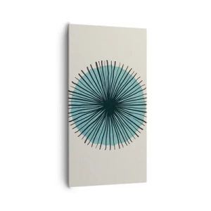 Cuadro sobre lienzo - Impresión de Imagen - Radiante en azul - 65x120 cm