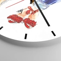 Esfera sin numeración, con rayas