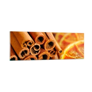 Cuadro sobre vidrio - Impresiones sobre Vidrio - ¿Puedes oler su aroma? - 90x30 cm