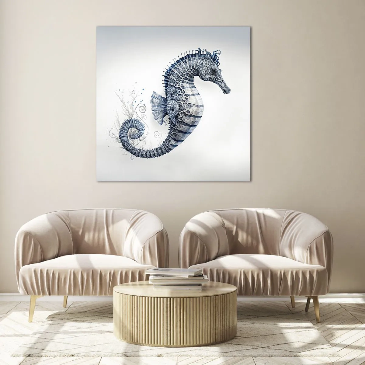 Cuadro sobre vidrio - Impresiones sobre Vidrio - Una sutil broma de la naturaleza - 60x60 cm