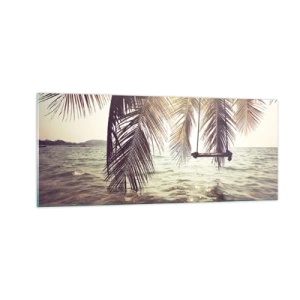 Cuadro sobre vidrio - Impresiones sobre Vidrio - Columpiar la imaginación - 100x40 cm