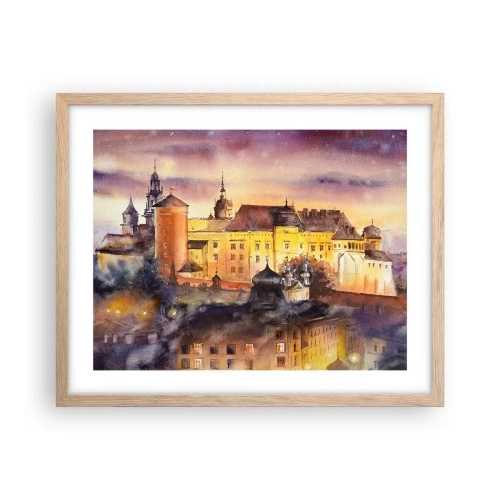 Póster en marco roble claro - Una historia y un cuento - 50x40 cm