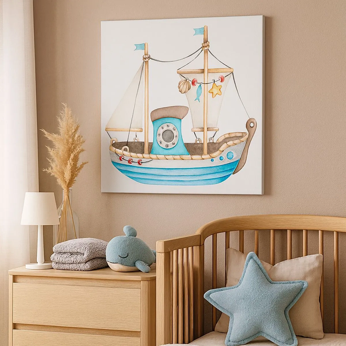 Cuadro sobre lienzo - Impresión de Imagen - A la aventura - 30x30 cm