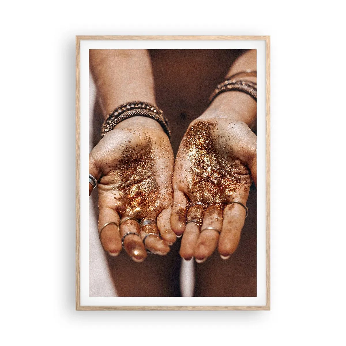 Póster en marco roble claro - Un regalo para ti - 70x100 cm