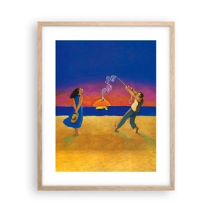 Póster en marco roble claro - Mucho más que una estrella del cielo - 40x50 cm