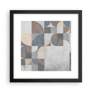 Póster en marco negro - Fantasía cerámica - 30x30 cm