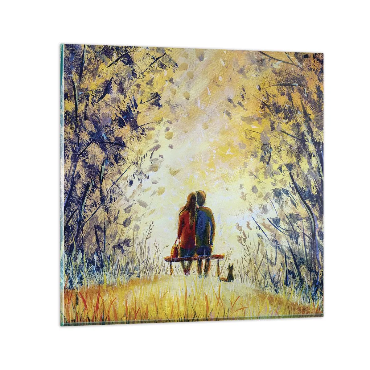 Cuadro sobre vidrio - Impresiones sobre Vidrio - Un momento mágico - 30x30 cm