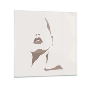 Cuadro sobre vidrio - Impresiones sobre Vidrio - Creación a partir de la luz y la sombra - 50x50 cm