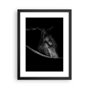 Póster en marco negro - Príncipe negro - 30x40 cm