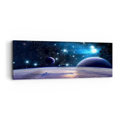 Cuadro sobre lienzo - Impresión de Imagen - ¿Sigues solo? - 90x30 cm
