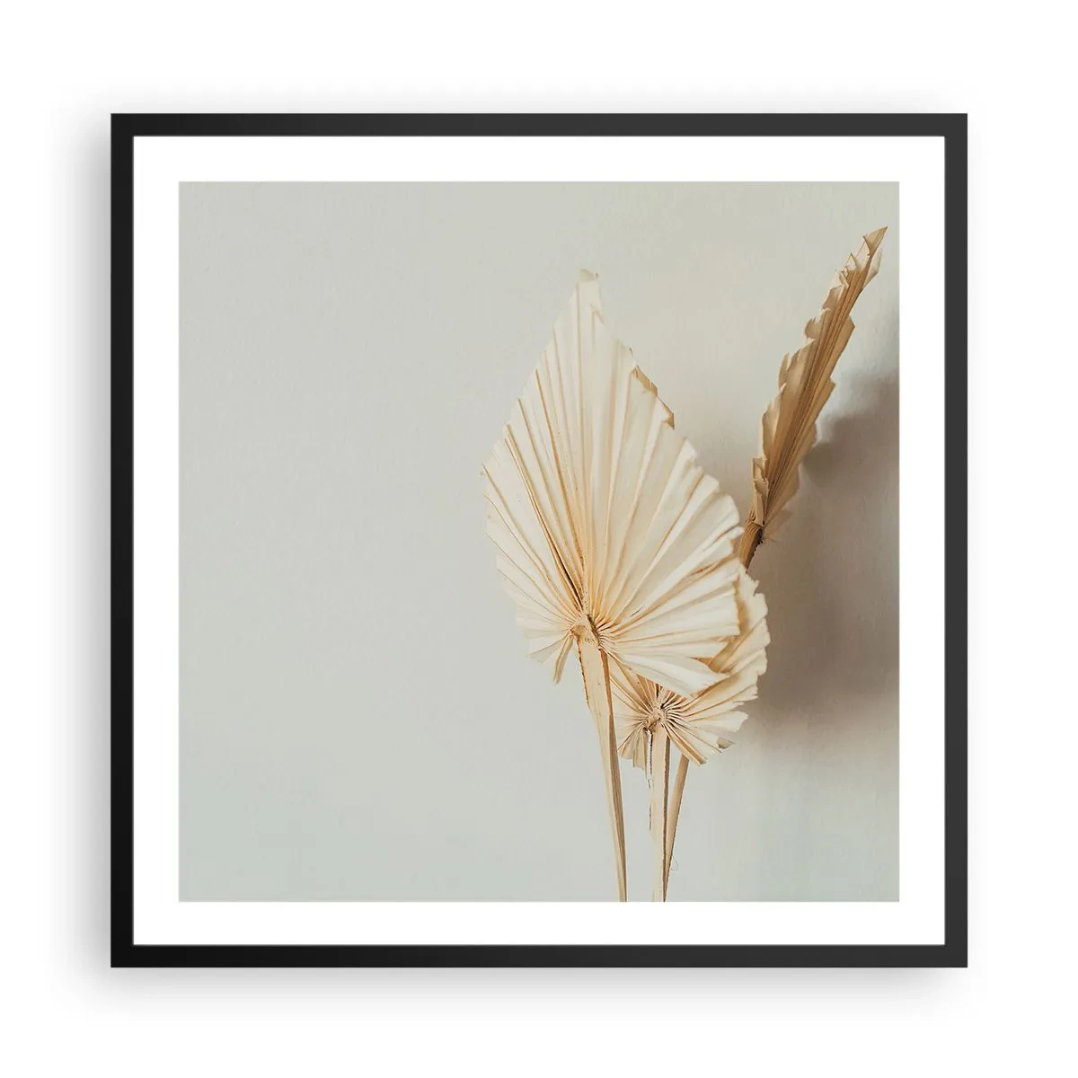Póster en marco negro - Armonía y consuelo - 60x60 cm