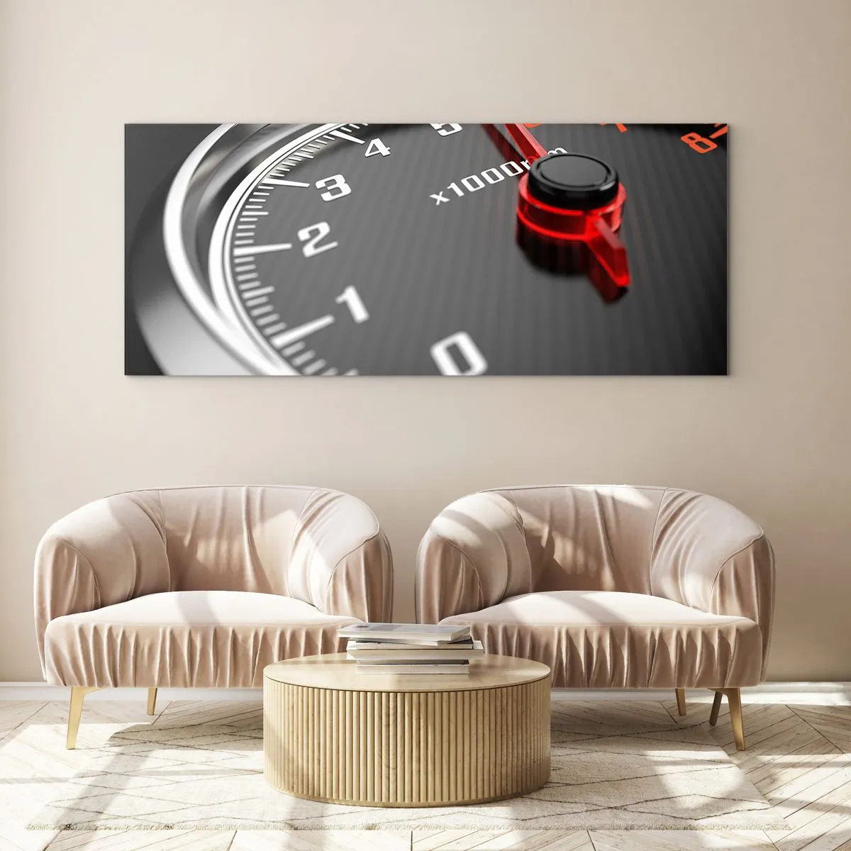 Cuadro sobre vidrio - Impresiones sobre Vidrio - Pisa a fondo - 100x40 cm