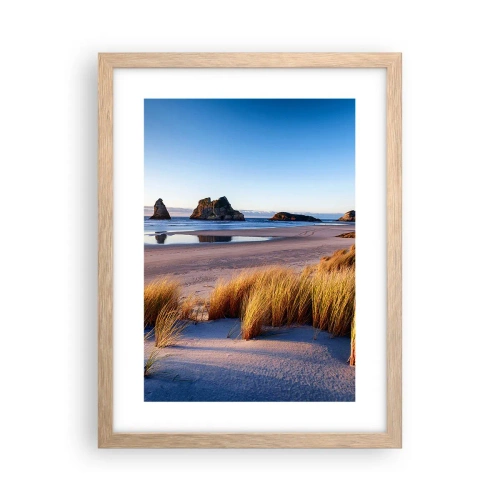 Póster en marco roble claro - Para buscadores de tranquilidad - 30x40 cm