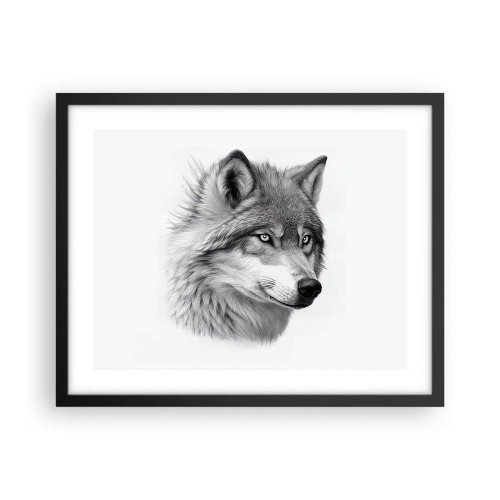 Póster en marco negro - Alfa - sin duda - 50x40 cm