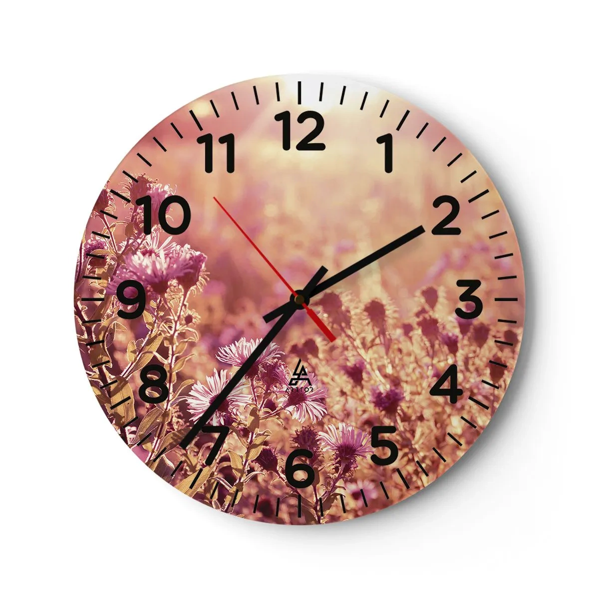 Reloj de pared - Reloj de vidrio - Antes de que se acabe el verano - 30x30 cm