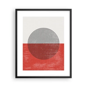 Póster en marco negro - En el corazón de la misma - 40x50 cm