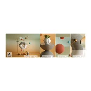 Muestra de fotomural autoadhesivo Deluxe Sticker - Todo puede suceder - Abstracción, Surrealismo, 3D - 100x30 cm