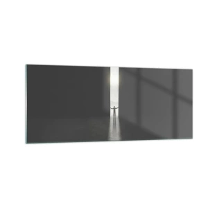 Cuadro sobre vidrio - Impresiones sobre Vidrio - Un paso hacia un futuro brillante - 100x40 cm