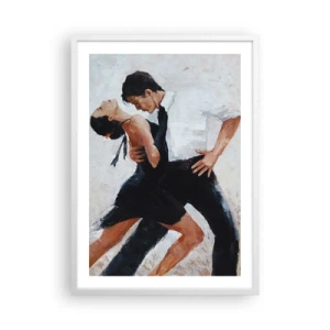 Póster en marco blanco - El tango de mis sueños - 50x70 cm