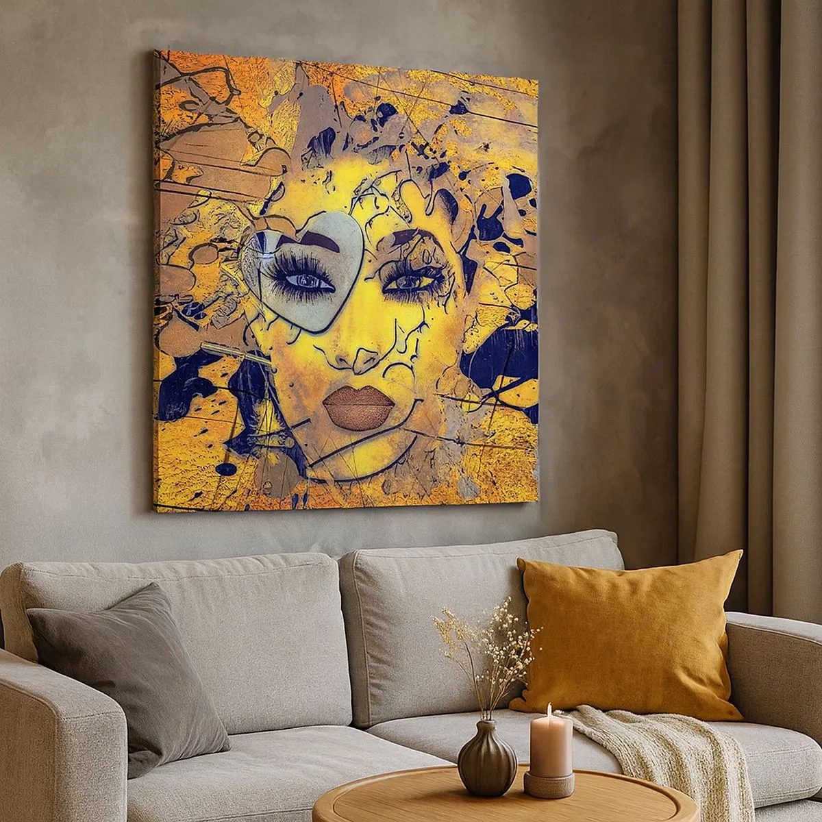 Cuadro sobre lienzo - Impresión de Imagen - La belleza del sol - 30x30 cm