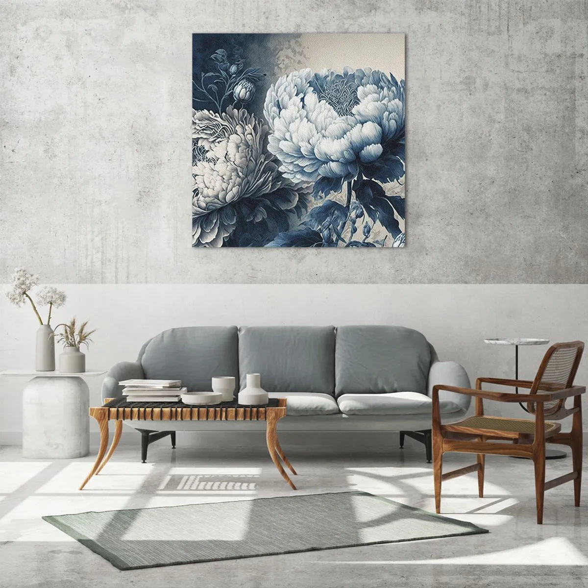 Cuadro sobre vidrio - Impresiones sobre Vidrio - Una pareja unida - 40x40 cm