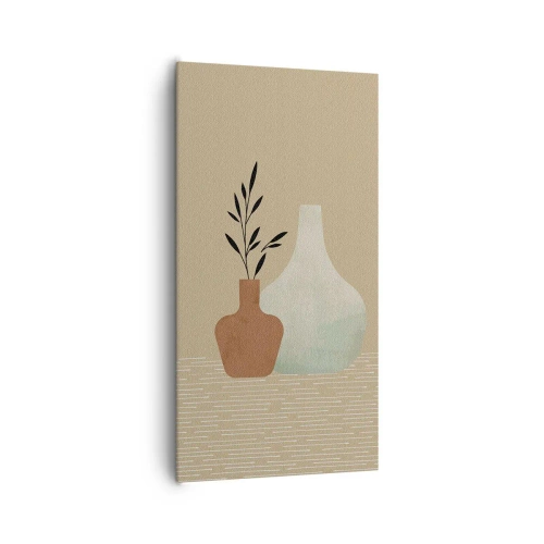 Cuadro sobre lienzo - Impresión de Imagen - Jarrón y su idea - 65x120 cm