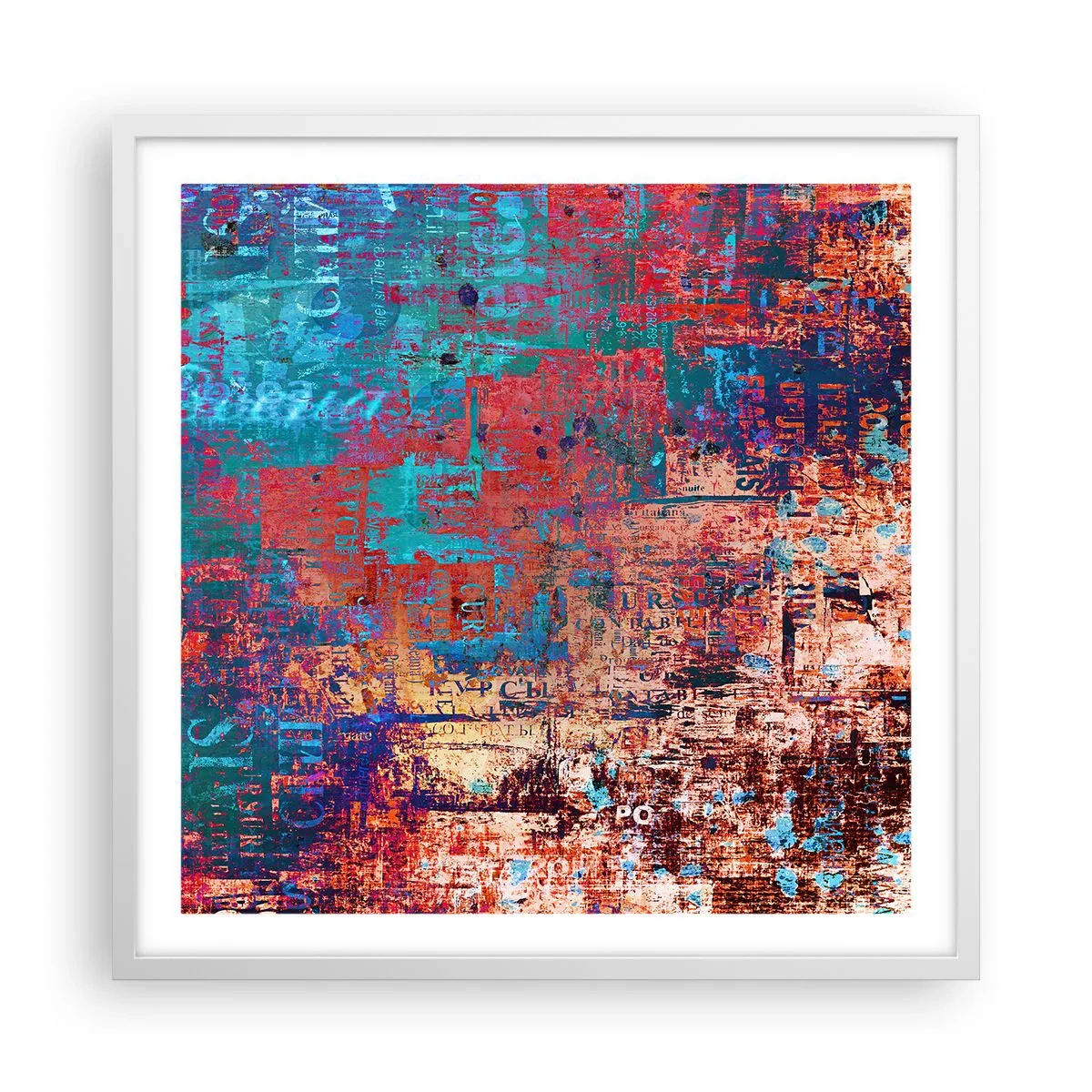 Póster en marco blanco - Memoria y olvido - 60x60 cm