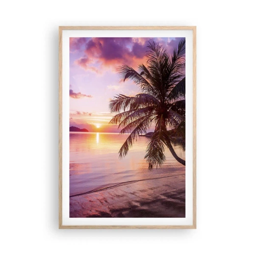 Póster en marco roble claro - Hermosura hasta el horizonte - 61x91 cm