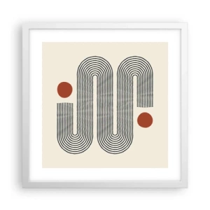 Póster en marco blanco - De principio a fin - 40x40 cm