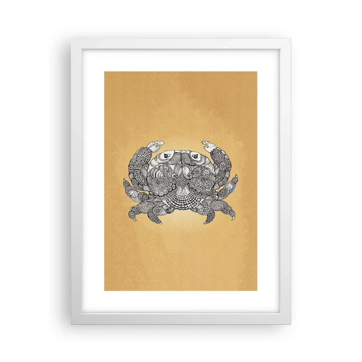 Póster en marco blanco - Cuentos del Sr. Cangrejo - 30x40 cm