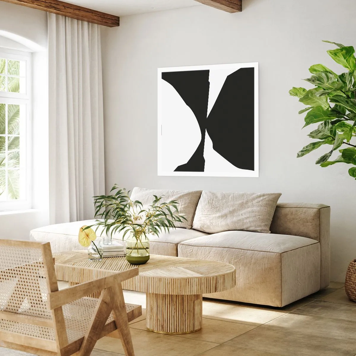 Póster - Positivo-negativo - 60x60 cm