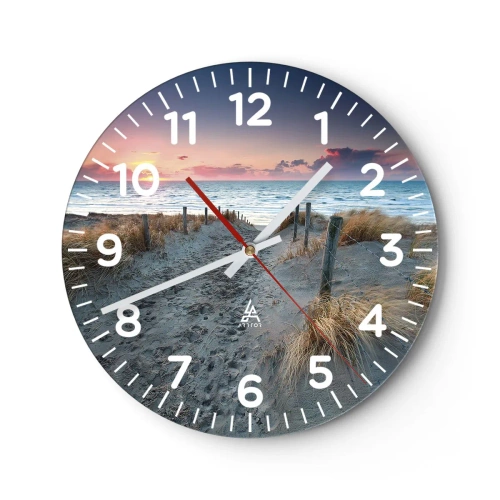 Reloj de pared - Reloj de vidrio - Se derramó un arco iris de luminosidad.... - 40x40 cm