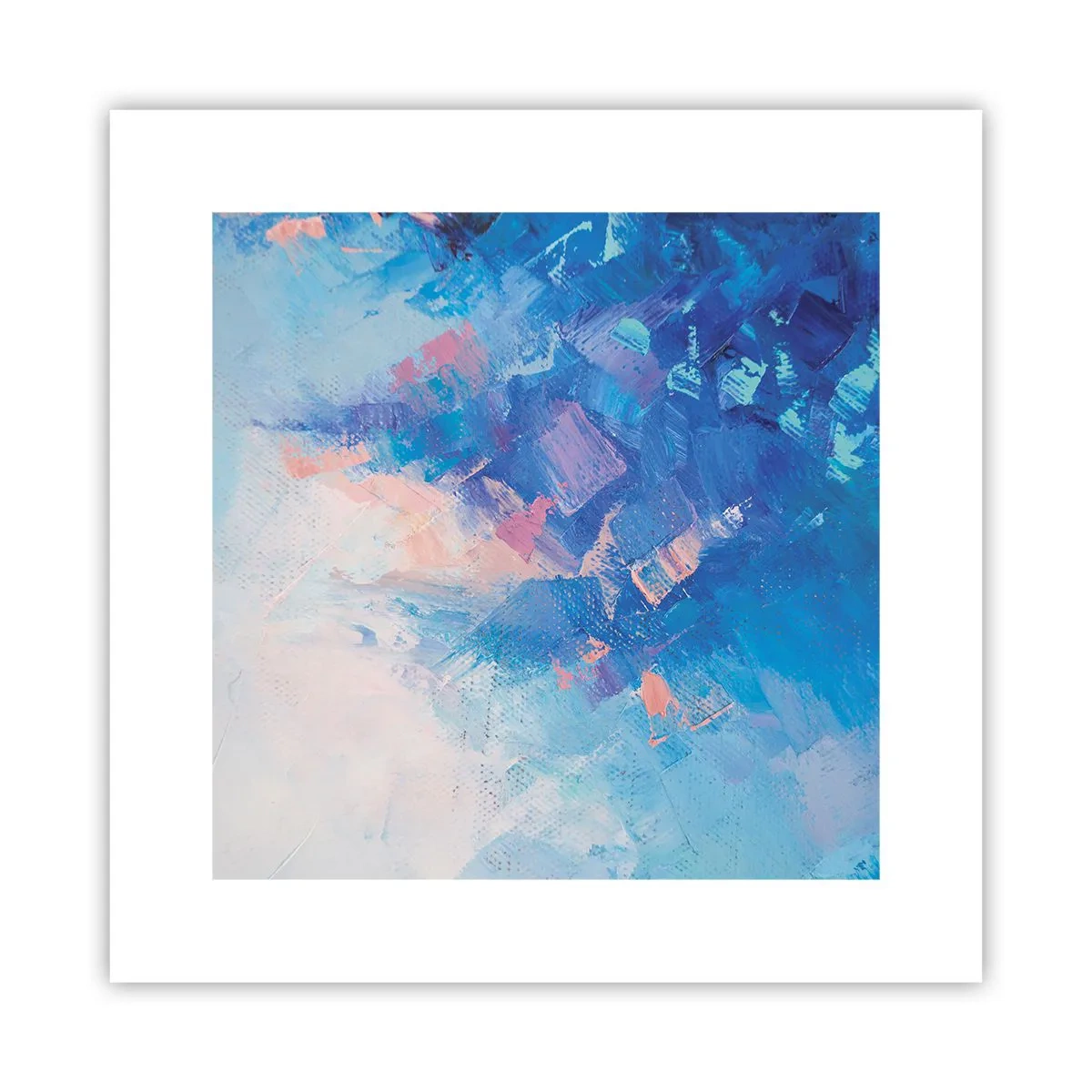 Póster - Abstracción invernal - 30x30 cm