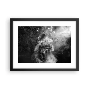 Póster en marco negro - La madre misma - La naturaleza - 40x30 cm