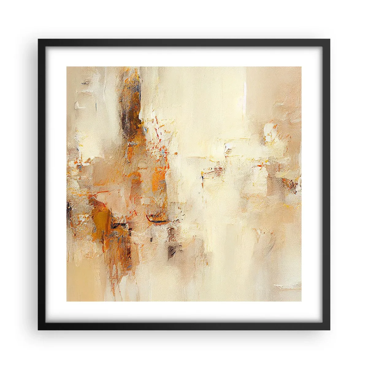 Póster en marco negro - El alma del ámbar - 50x50 cm