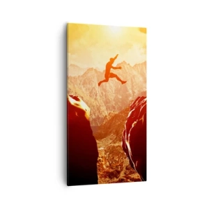 Cuadro sobre lienzo - Impresión de Imagen - Pasando el límite - 55x100 cm