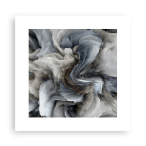 Póster - Piedra y flor - 30x30 cm