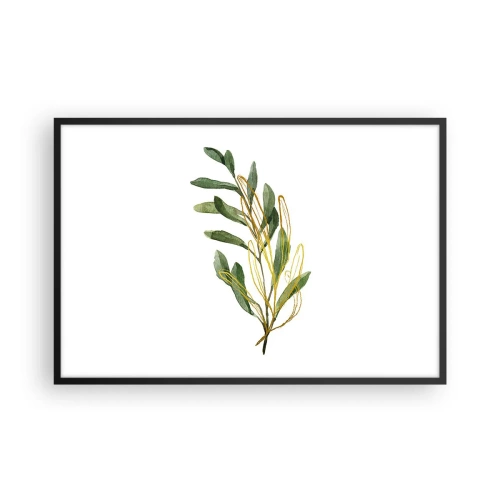 Póster en marco negro - La vida se abre camino - 91x61 cm